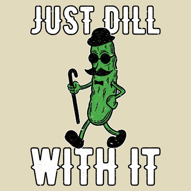 Amusez-vous simplement avec la moustache rétro rétro de concombre