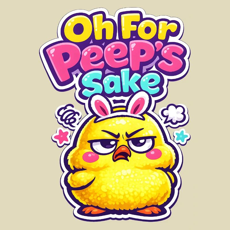 Happy Easter Easter Chick Vintage