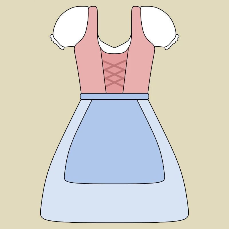 Traditionelles bayerisches Dirndl Design