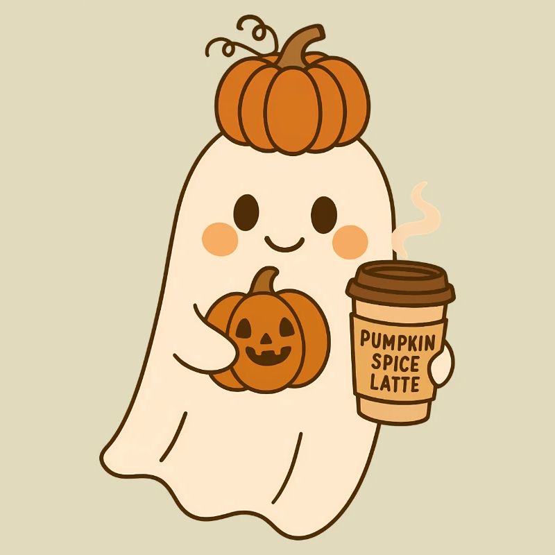 Pumpkin Ghosts Halloween Design