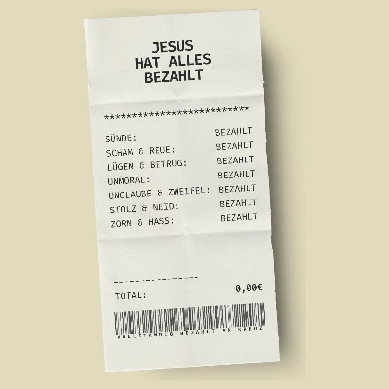 Jesus hat alles bezahlt