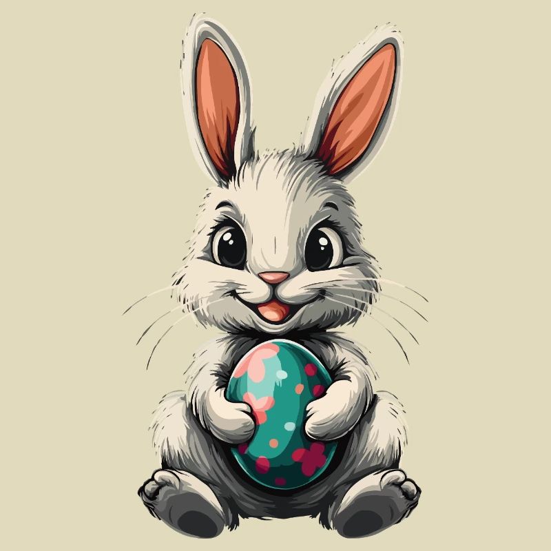 Bunny Easter Rabbit Easter Egg Cute