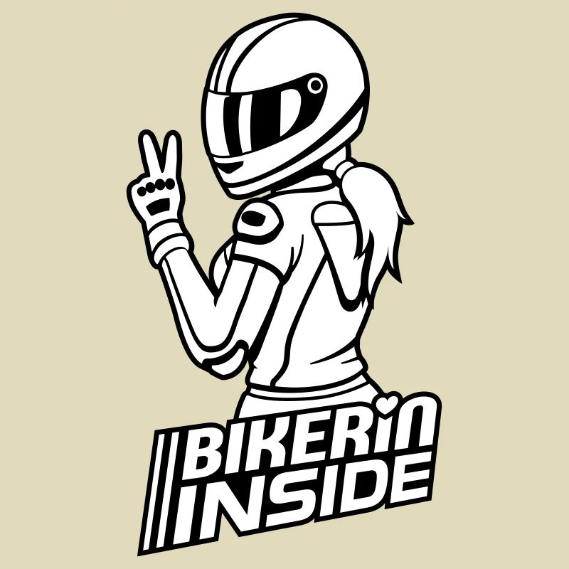 Biker inside (colors can be changed)