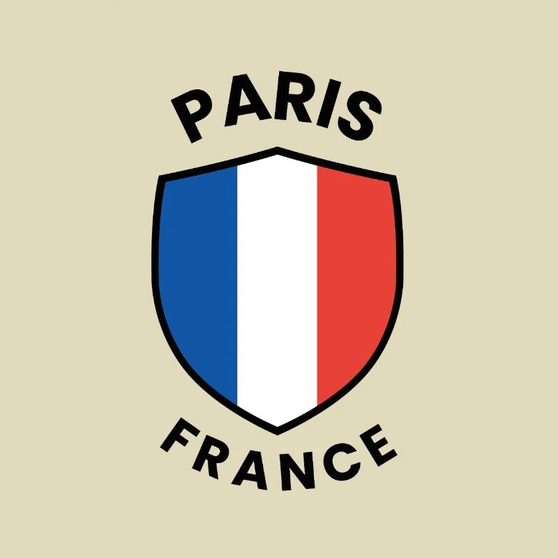 Conception du drapeau de Paris sur le bouclier