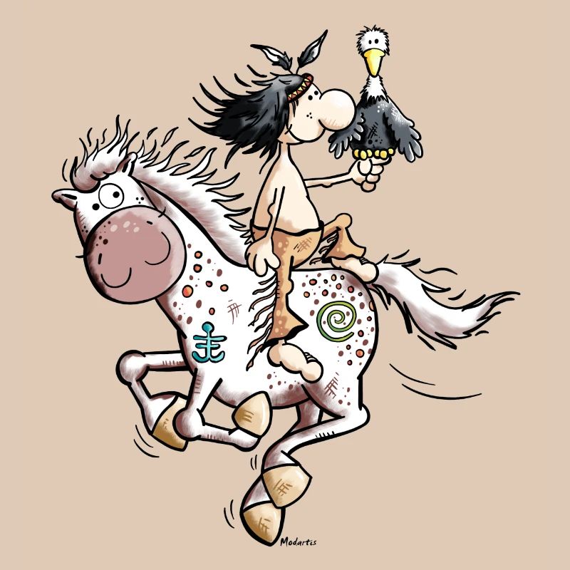 Indianer mit Pferd