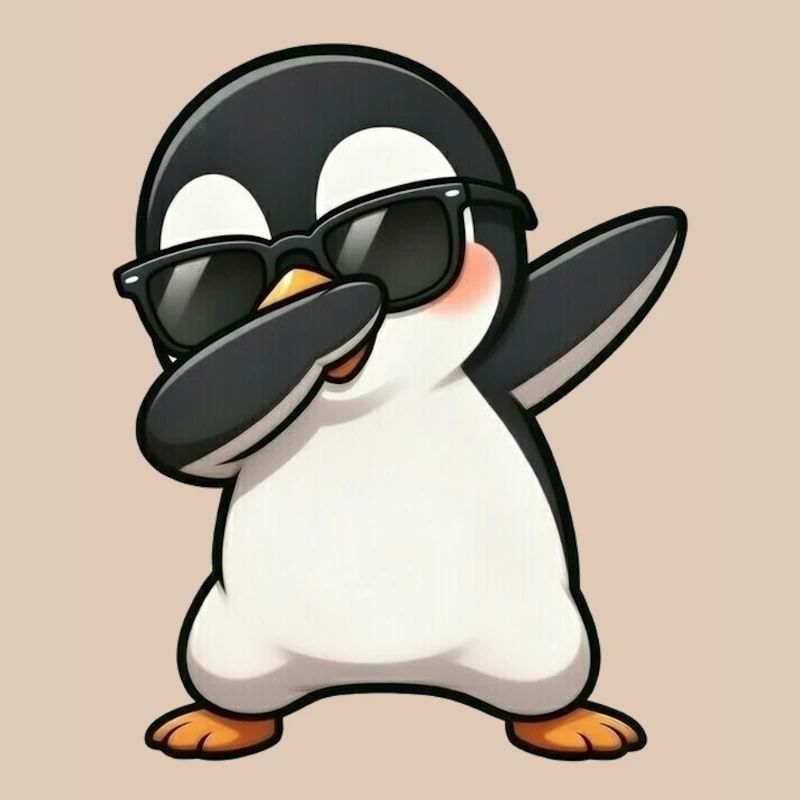 Dabbing Pinguin