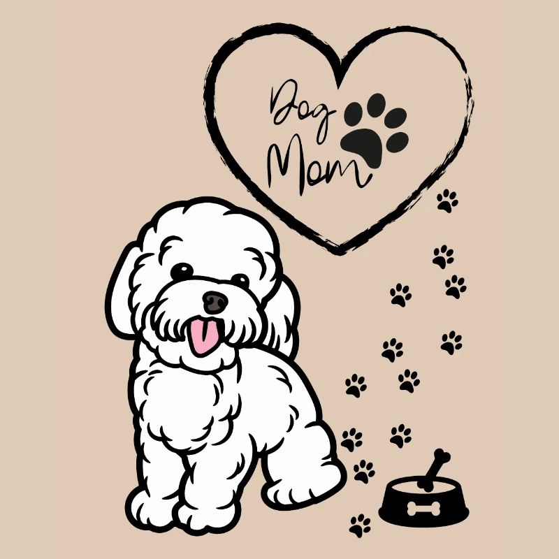 Pull mignon pour maman chien, pull chiot pour femme