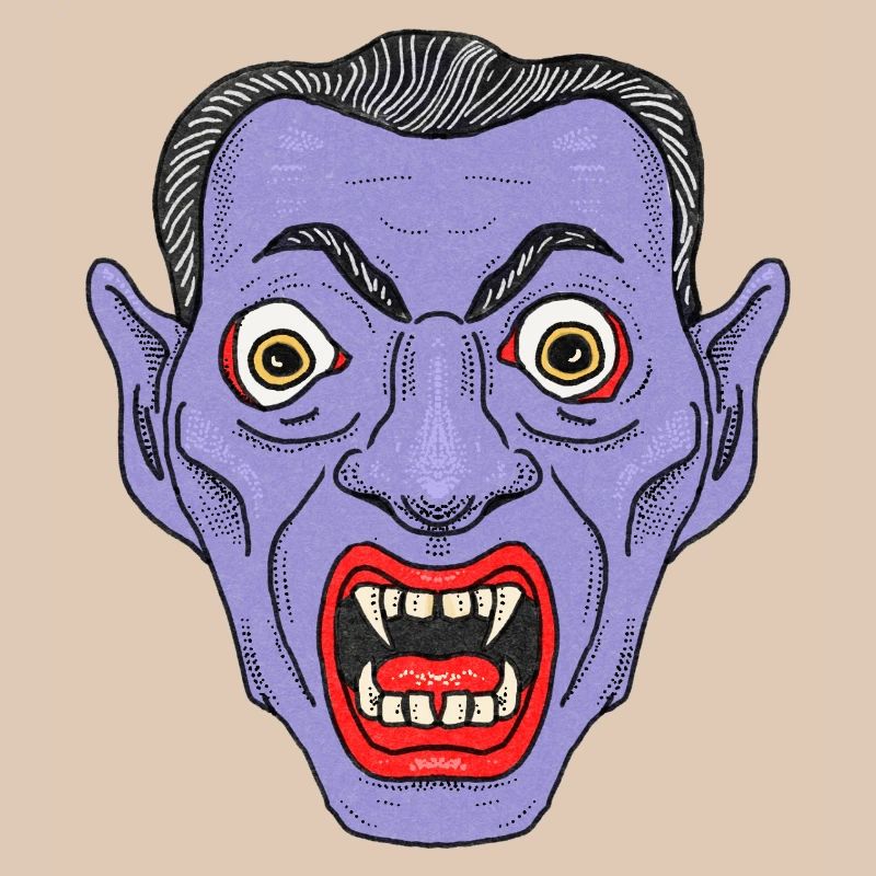 Visage de diable vampire