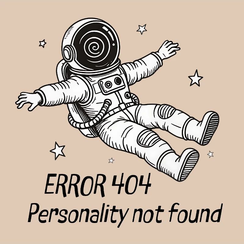Astronaute Error 404: Personality not found