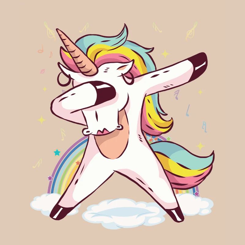 Regenbogen-Einhorn-Tanz-Vibes