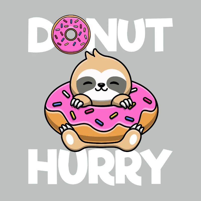 Donut Hurry Sloth Doughnut