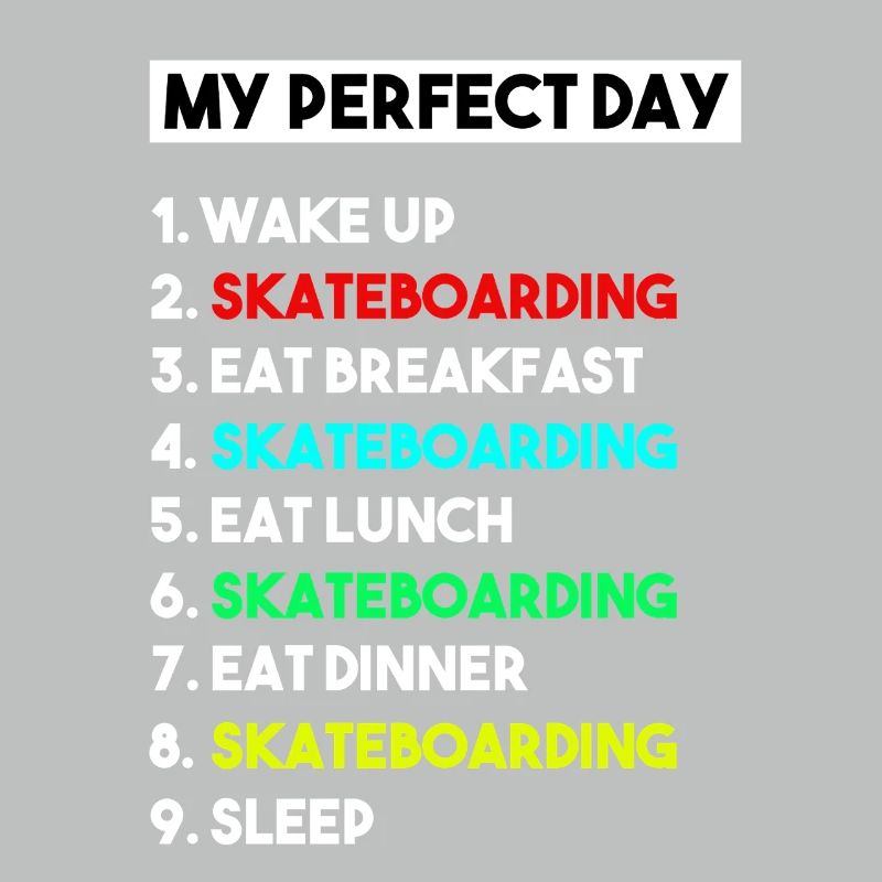 Mein perfektes Skateboard-Routine-Design