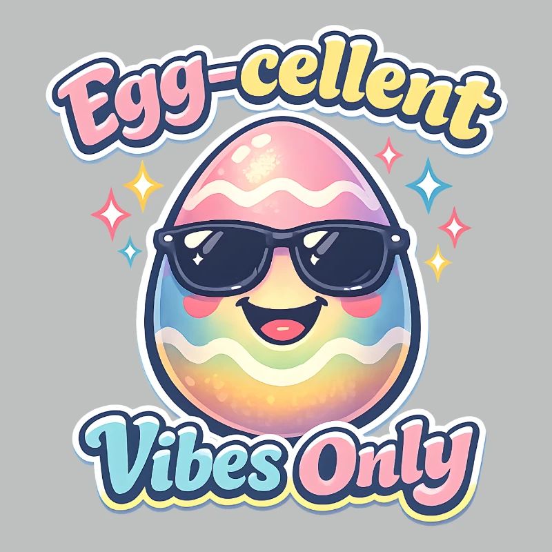 Egg Cellent Vibes Only Easter Easter Egg