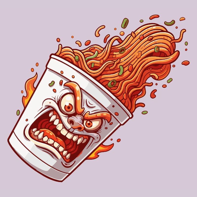 Flammender Becher Wutanfall