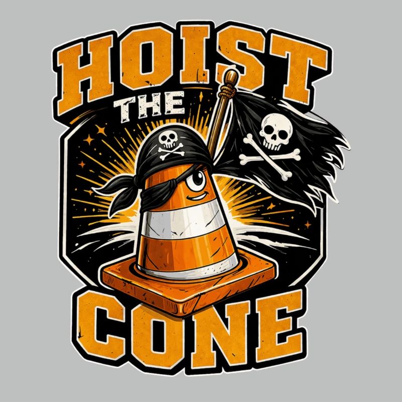 Construction Worker Road Construction Traffic Cone