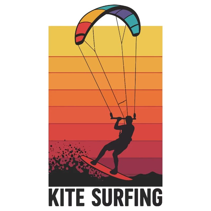 Kitesurfer Sunset Gradient