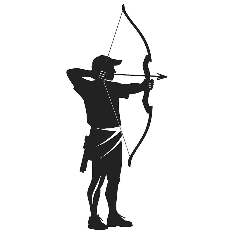 Archer - Cooles Silhouetten-Logo