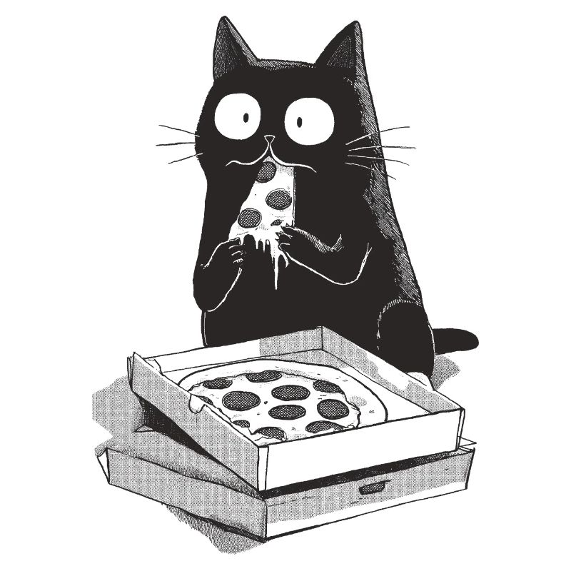 Pizza-Katze
