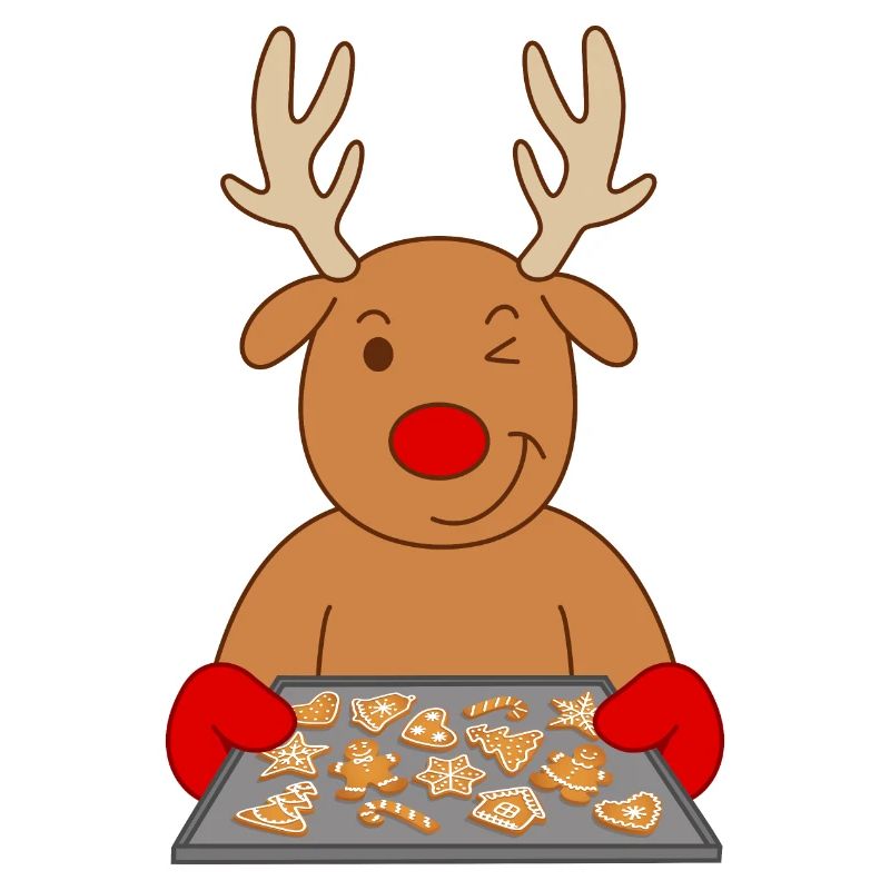 Biscuits de Noël de renne Biscuits de cuisson