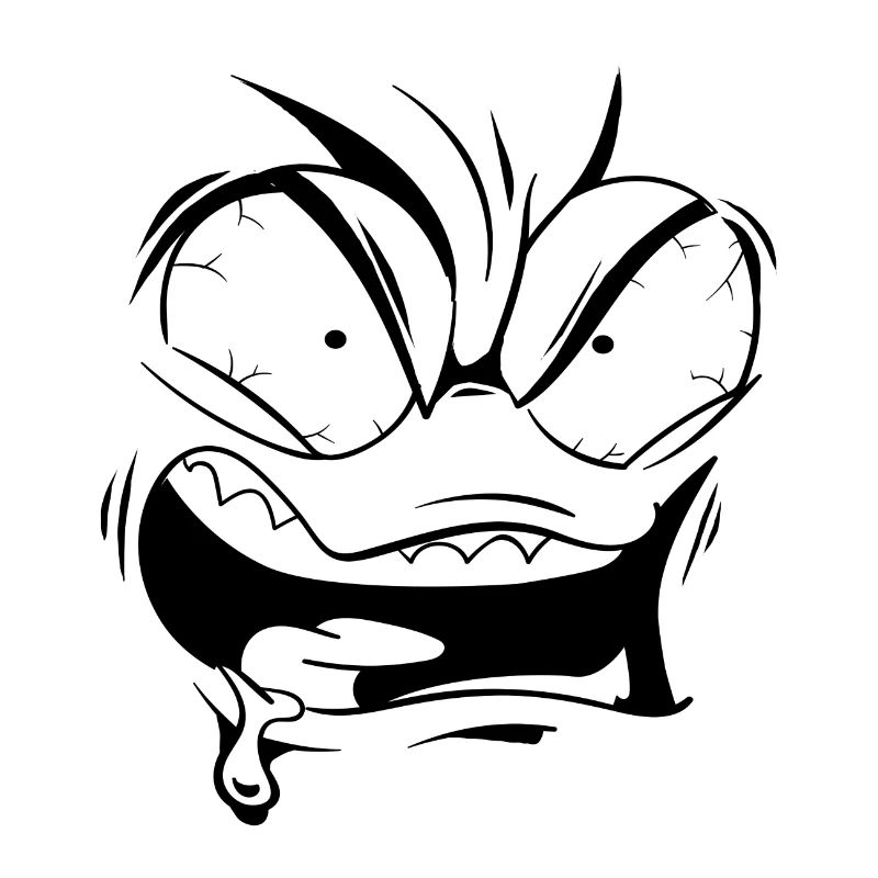 Angry face