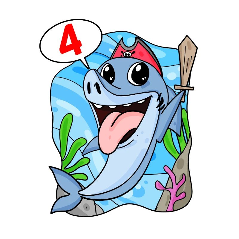 Requin Poisson Requin Pirate 4 ans Garçon