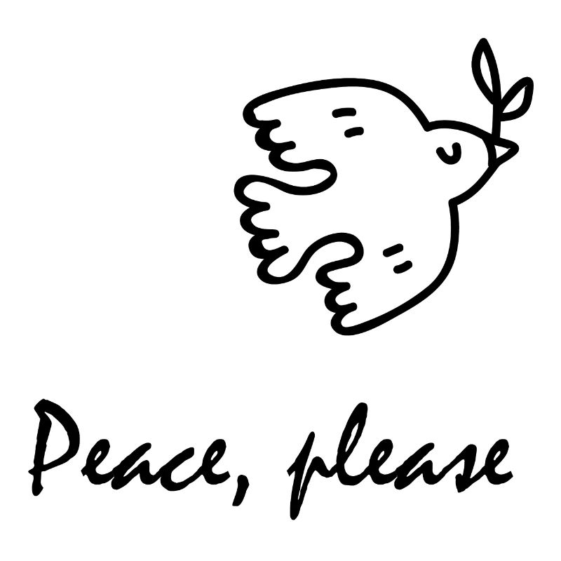 Peace, please, Friedenstaube