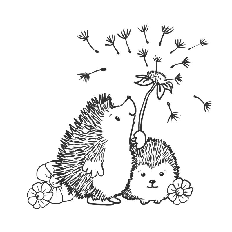 Glückliche Igel