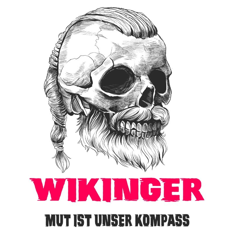 Wikinger Totenkopf Design