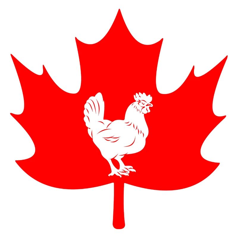 Canada maple leaf chicken logo