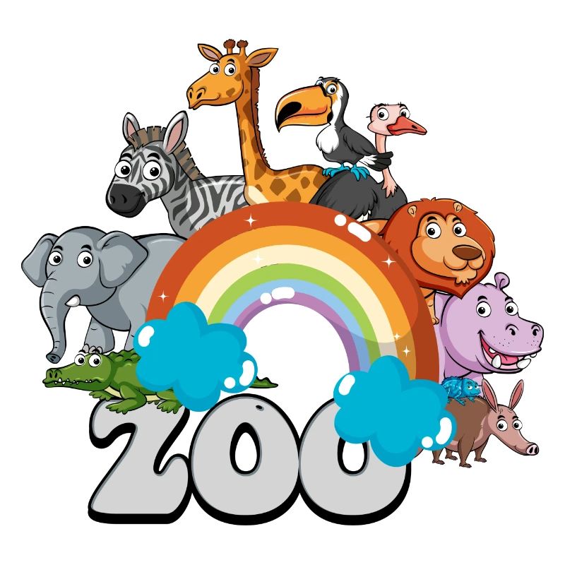 Regenbogen-Zoo-Parade