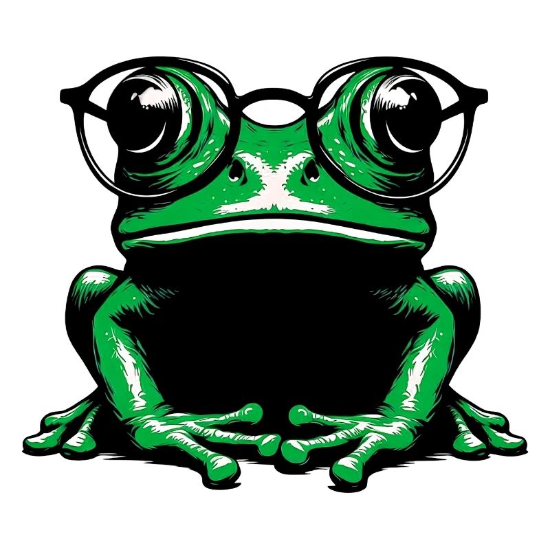 Frosch mit Brille