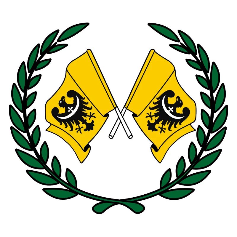 Flags Lower Silesia laurel wreath