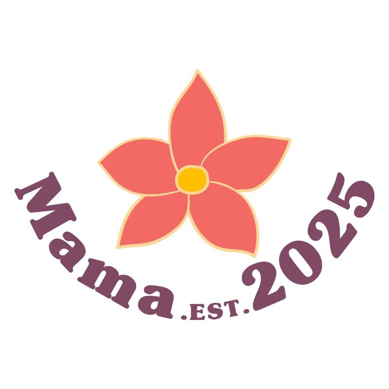 Mama Est 2025 Retro Ich werde Mutter
