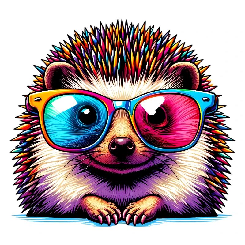Igel mit Sonnenbrille