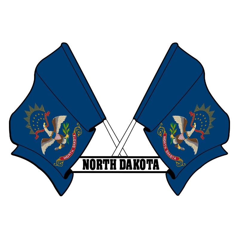 texte des petits drapeaux DAKOTA du Nord