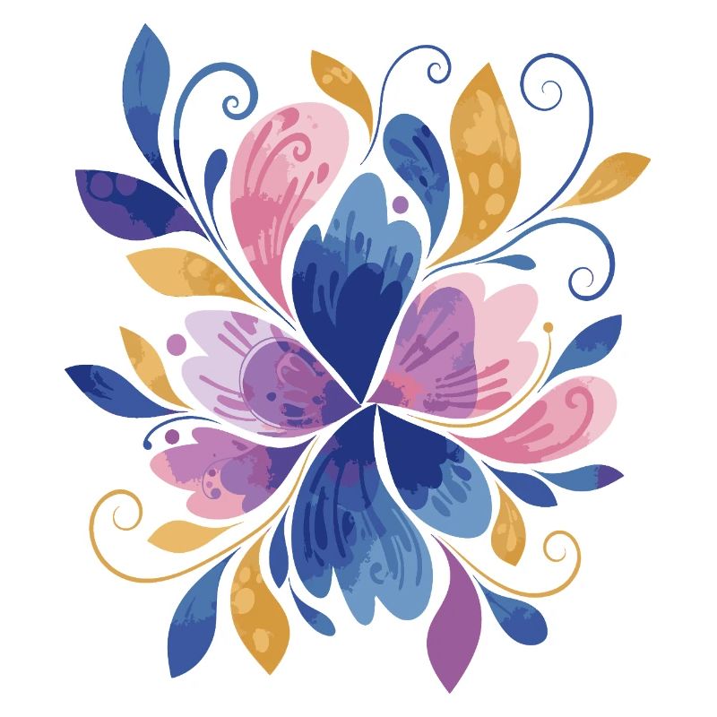 Elegantes Schmetterlings-Blumendesign