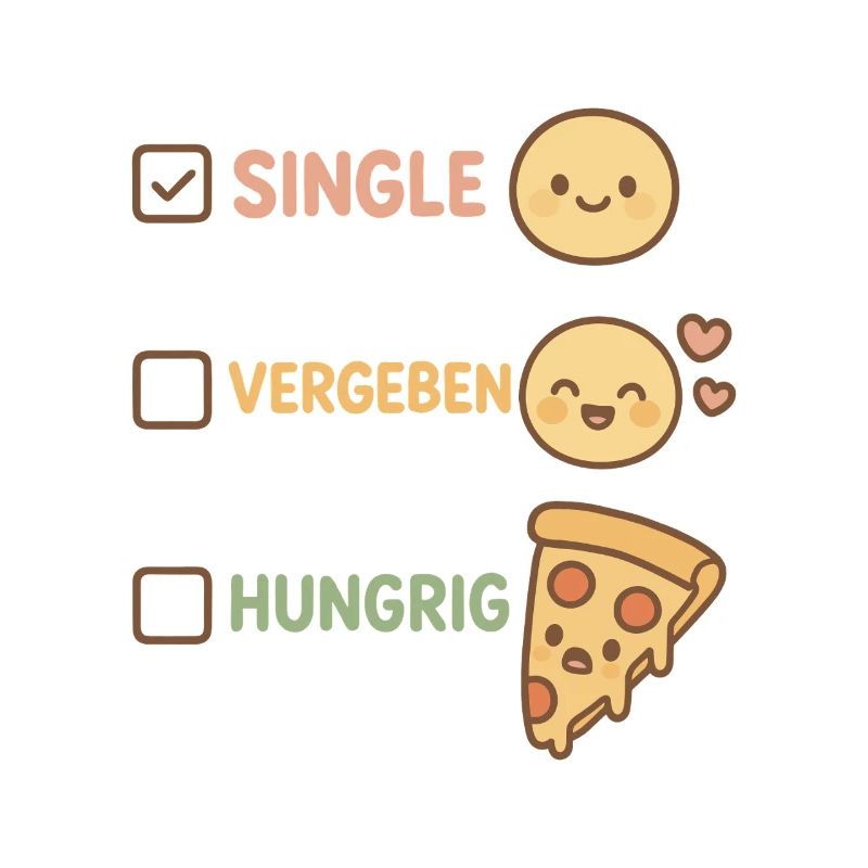 Beziehungsstatus & Pizza Meme