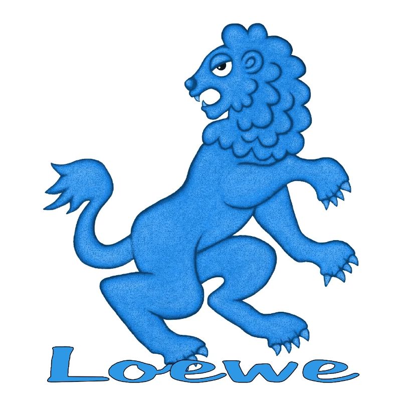 Sternzeichen Löwe blau