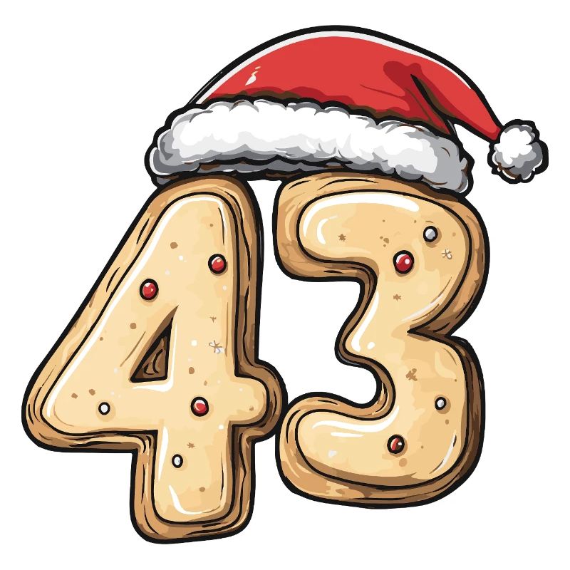 Biscuit de Noël à 43 chiffres