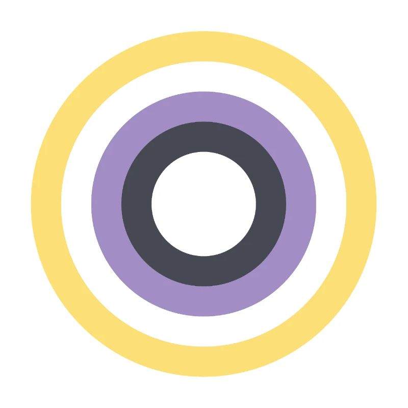 Concentric Ring Palette LGBTQ Non Binary