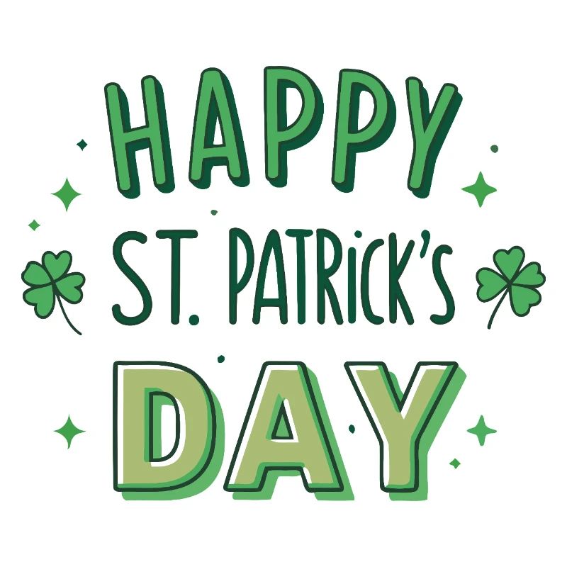 Joyeuse Saint-Patrick Graphisme Vert
