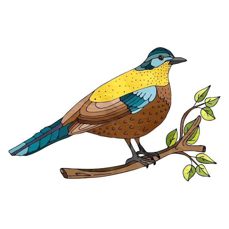 Bunter Vogel