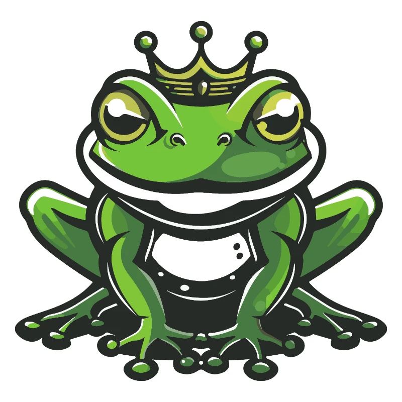 Frosch Kopf Krone