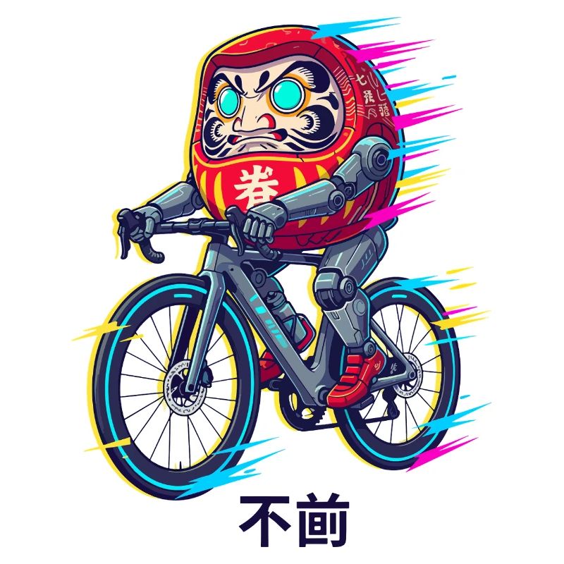 Daruma Radfahrer-Neonsprint