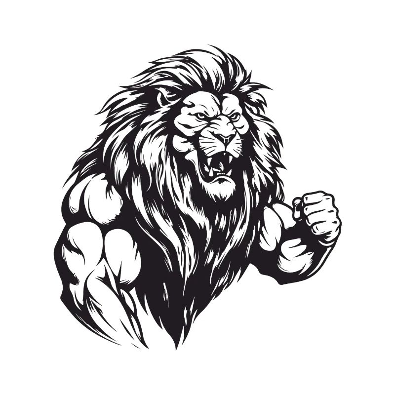 Löwe Bodybuilding