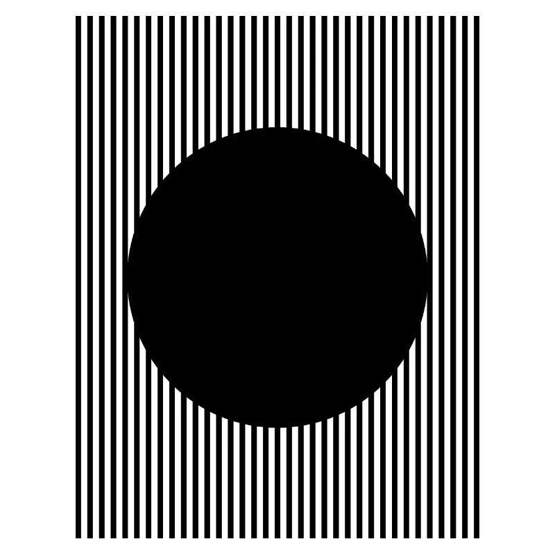 Conception en forme de cercle noir