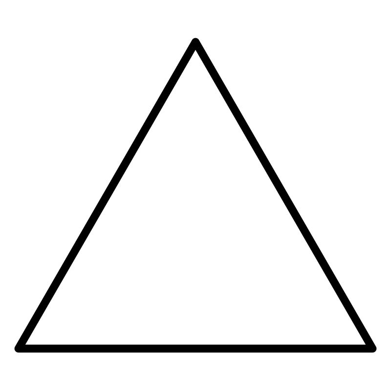 Symbol triangle equilateral