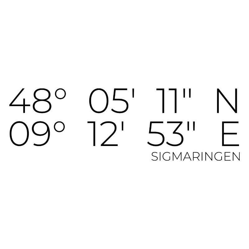 Coordinates Sigmaringen