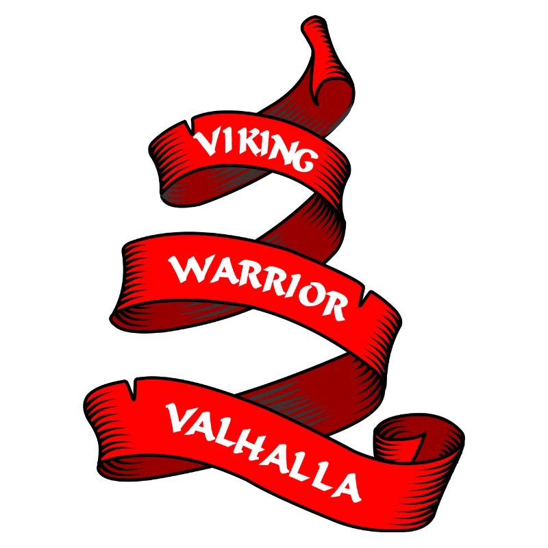 Wikinger Wimpel oder Banner rot