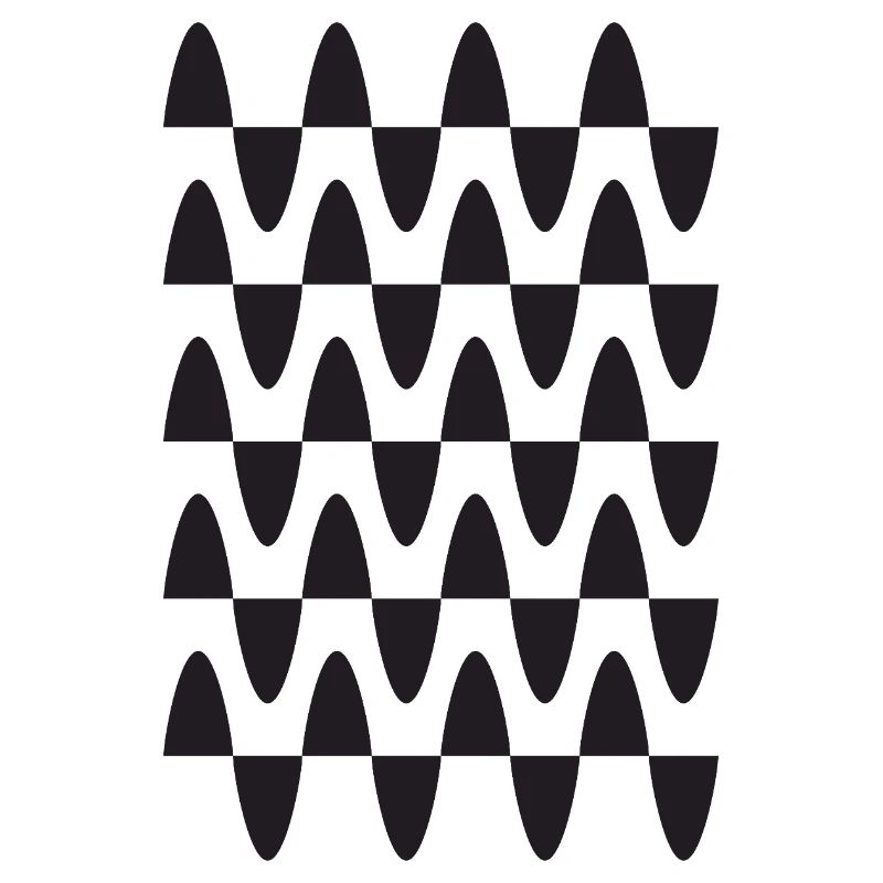 Midnight Wave Grid Pattern